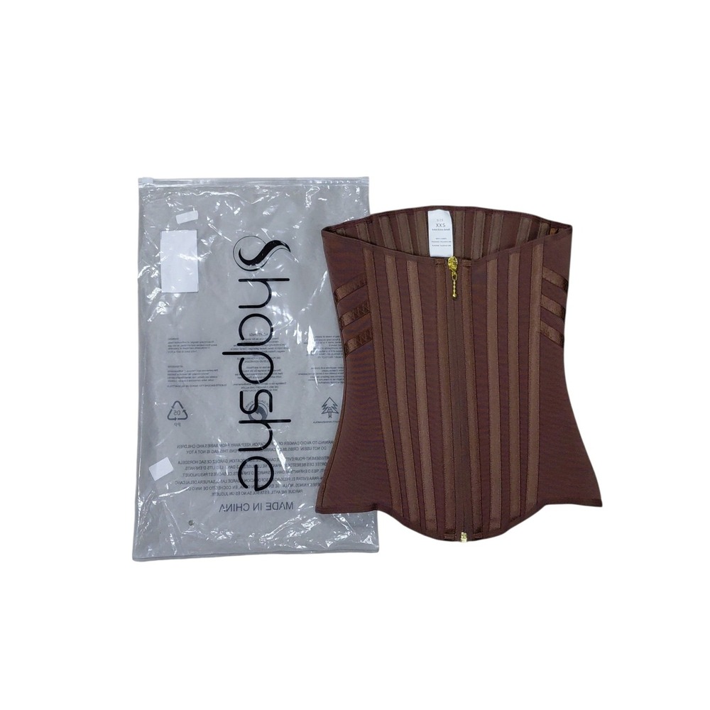 Shapshe Womens Waist Trainer Shapwear Tiny Waist Corset XXS Mocha